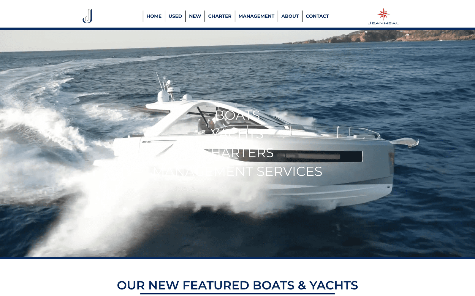 JJ Marine before, the legacy Wix homepage at jjmarine.ae