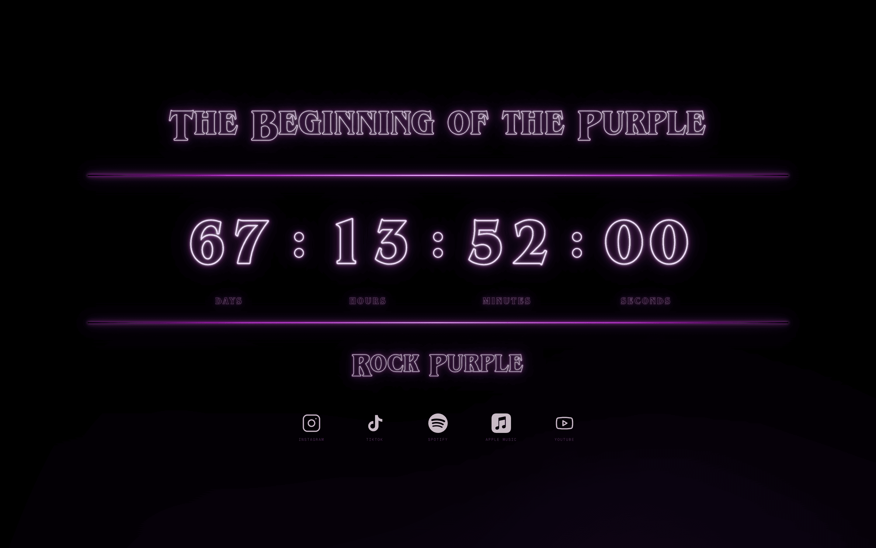 rockpurple.com: cinematic launch page