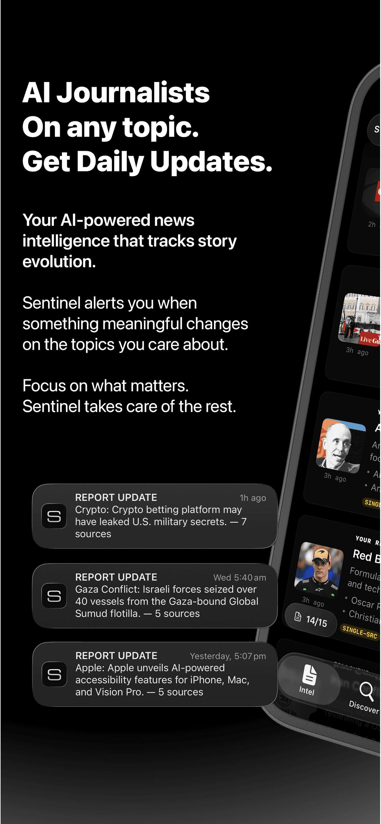 app store: ai journalists on any topic, daily updates